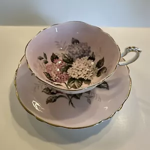 Rare Vintage Double Paragon Pink Hydrangeas Tea Cup & Saucer Reg #A1427 Rare! - Picture 1 of 12