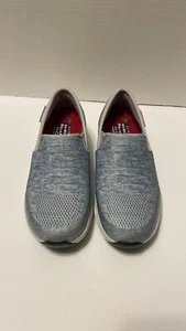 Zapatos de trabajo Skechers resistentes al deslizamiento para mujer talla 7,5 gris calce relajado espuma viscoelástica - Imagen 1 de 10