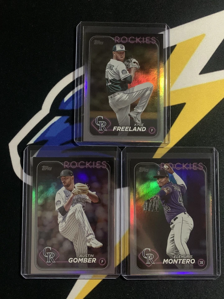 Colorado Rockies Rainbow Foil Parallel Lot 2024 Topps Series 1 - Image 1 of 1