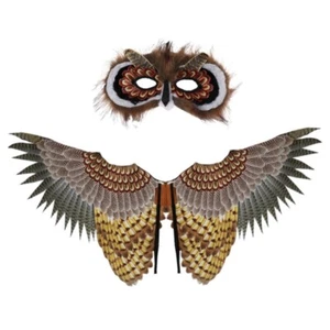Kids Birds Costume Set Owl Half Face Owl Wing Animal Owl Costume Set - Picture 1 of 8