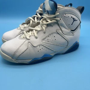 Air Jordan 7 Retro BP Youth 3Y White French Blue 304773 107 - Picture 1 of 12