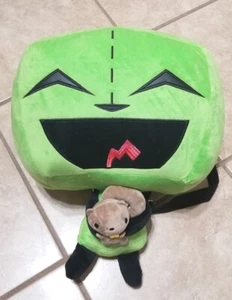 Bioworld Nickelodeon Invader Zim Gir With Squirrel 14 Inch Plush Backpack - Picture 1 of 2