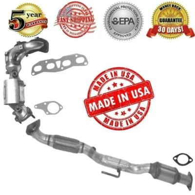 Manifold Catalytic Converter + Rear Converter for Nissan Altima 07-12 4Dr Sedan - Изображение 1 из 4