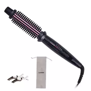 Curling Iron Brush 1 Inch Ceramic Tourmaline Ionic Dual Voltage Hair Curler - Picture 1 of 8