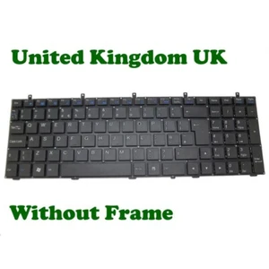 UK Keyboard For CLEVO W550EU W550EU1 MP-12C96GB-4303W 6-80-W55S0-190-1 No Frame - Picture 1 of 2
