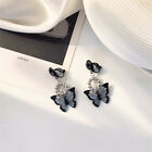 1Pair Vintage Fashion Hollow Butterfly Dangle Earrings Sweet Cool Studs Earring
