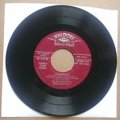 Knuckles O'Toole – Honky Tonk Piano EP 45 7" POP FOLK Record Vinyl Records Foto 1 de 2