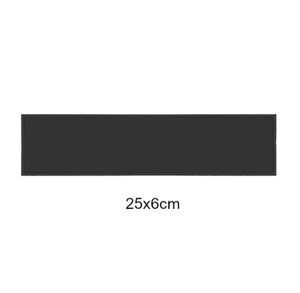 ★ Aufnäher Rohling 25x6cm ★ Rechteckig bestickt schwarz zum Bedrucken & Bemalen - Bild 1 von 1