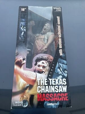 LEATHERFACE Texas Chainsaw Massacre MCFARLANE TOYS 18” sonido activado por movimiento Foto 1 de 4