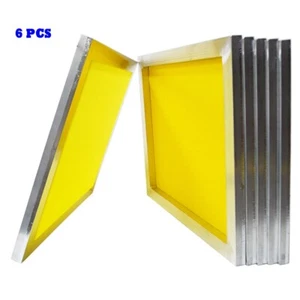 6 Stück Siebdruckrahmen mit 200 Gitter Aluminiumrahmen Innendurchmesser 12*16 Zoll Neu - Bild 1 von 8