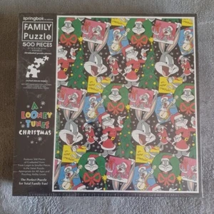 Springbok 500 Piece A Looney Tunes Christmas Ages 3+ Family Puzzle - Picture 1 of 2