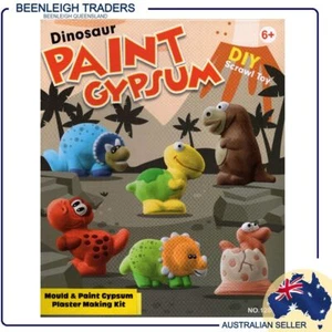 CARTOON DINOSAURS Mould & Paint Gypsum Plaster Craft Kit Fun For All Ages NEW - Bild 1 von 7
