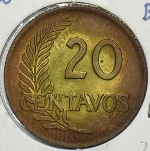 Peru 1960 20 Centavos BU 196565 combine shipping - Picture 1 of 2