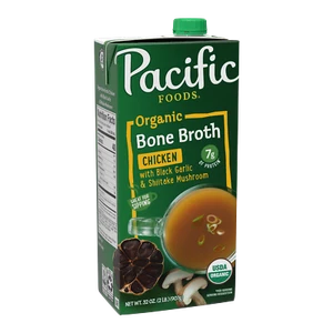 Pacific Foods Broth Chicken Black Garlic Mushroom Organic 32 fl. oz (Pack of 12) - Picture 1 of 1