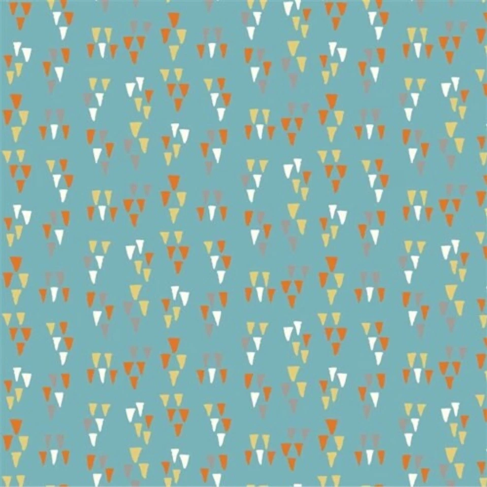 Birch Wildland Arrowhead Mid Blue Organic Quilting Cotton 10 yards - Image 1 of 1