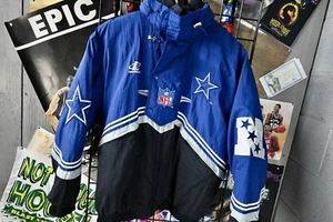 Vintage Logo Athletic Pro Line Authentic Dallas Cowboys Puffer Coat XL - Picture 1 of 14