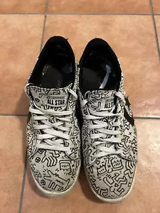 Converse All Star Bianche Con Disegno Numero 44 - Foto 1 di 4