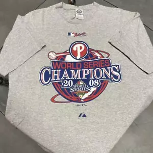 Vtg 2000s Philadelphia Phillies World Series Champions Baseball T shirt HN1655 - Picture 1 of 2