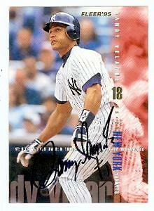 Randy Velarde autographed baseball card (New York Yankees) 1995 Fleer #83 - Image 1 of 1