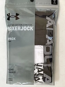 Under Armour Boy's Assorted Cotton Stretch Boxerjock Boxer Briefs 4PK; YSM, YLG - Picture 1 of 4