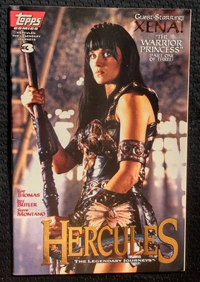 GOLD FOIL 1997 Topps Hercules The Legendary Journeys #3 1st Appearance Xena VF - Image 1 of 4