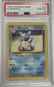 1999 Pokemon Base Set Unlimited Wartortle #42 PSA 10 GEM MINT - Picture 1 of 1