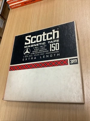 SELLADO -SCOTCH magnético 150 carrete a carrete en blanco cinta de 7” 1/4” x 1800 pies - Foto 1 de 4