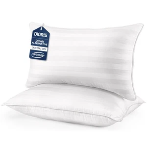 Pillows Queen Size Set of 2 - Luxury Hotel Bed Pillows for Sleeping, Supporti... - Picture 1 of 8