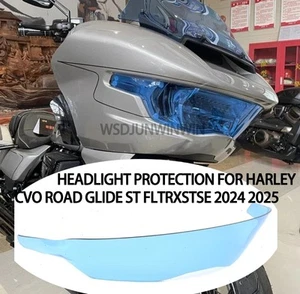 PROTECCIÓN DE FAROS AZUL PARA HALREY CVO ROAD GLIDE ST FLTRSTSE 2024 25 - Imagen 1 de 5