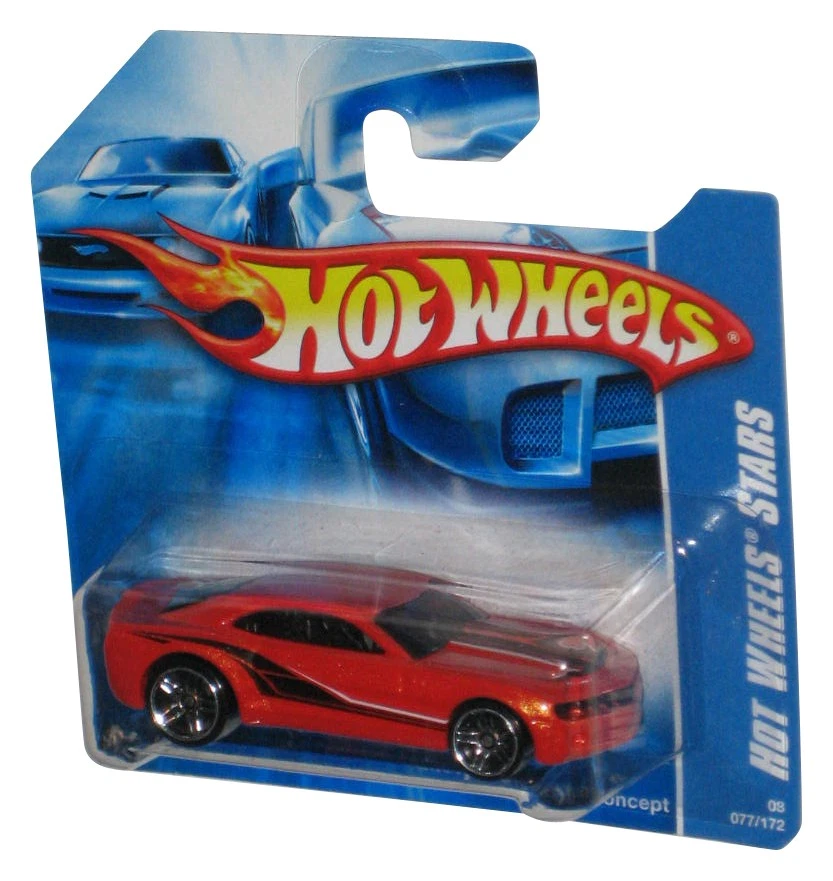 Hot Wheels Stars (2007) Orange Chevy Camaro Concept Toy Car 077/172 - (Short Car - Image 1 of 1