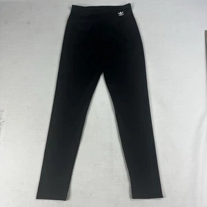 Adidas Tights Womens Black 12 Long Pants Workout Activewear Logos Gym Casual - Picture 1 of 17