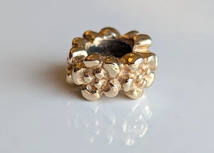 Pandora - 14k Yellow Gold Ring of Flowers Spacer Charm - 750269 - Picture 1 of 8