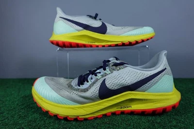 Nike Terra Kiger 5 Zapatos Para Hombre Talla 9 Gris Amarillo Rojo Trail Running Zoom Malla Foto 1 de 4