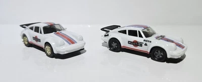 Herpa H0 1:87 PKW 2x PORSCHE 930 TURBO SPORTWAGEN RALLYE WERBEMODELL "MARTINI" - Bild 1 von 4