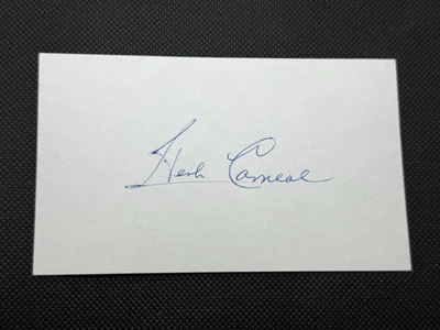 Herb Carneal Signed Index Card 3x5 Broadcaster HOF Minnesota Twins - Image 1 of 3
