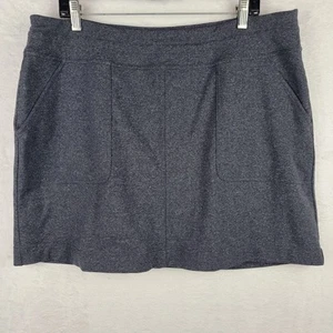 Title Nine XL Skort Rock Strick Pull On Tasche grau Pickleball draußen Activewear - Bild 1 von 8