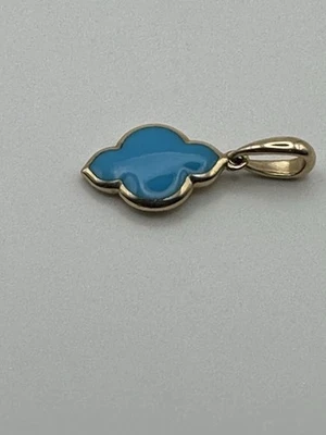 Pingente Kabana ouro amarelo 14k Bela Adormecida turquesa - Imagem 1 de 3