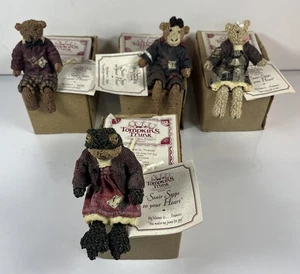 Enesco Tompkins Trunk Figuren Sammlung beinhaltet Boxen und Namensschilder 4 Stück - Bild 1 von 5