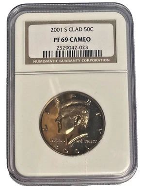 2002-S Clad Kennedy Half Dollar 50c NGC PF 69 ULTRA CAMEO - Image 1 of 2