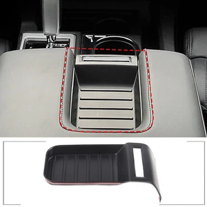 For Toyota Tundra 2014-21 Matte Black Armrest Box Cover Slot Trim Decorate Cover - Picture 1 of 12