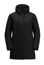 Mantel Jack Wolfskin Tempelhof Coat Women black Gr. M Damen Wintermantel