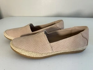 Clarks Collection Espadrille Slip-On Loafers - Danelly Sky Taupe Size 6M New - Picture 1 of 9