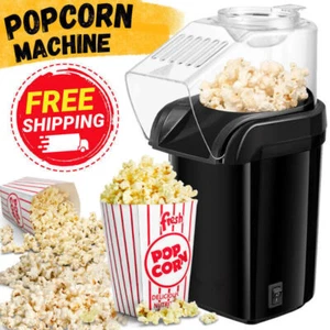 Popcorn Machine 1200W Electric Hot Air Corn-Popper Maker Healthy Oil Free 16 Cup - Picture 1 of 14