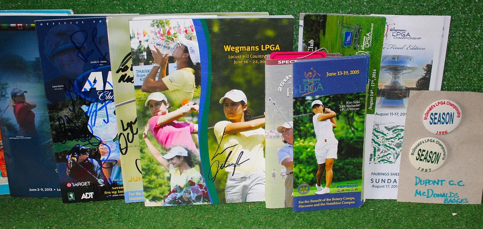 Gran Lote de Autógrafos de Golf LPGA Lorena Ochoa Más Rochester NY Wegmans Foto 1 de 4