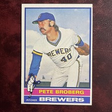 1976 Topps Set PETE BROBERG #39 MILWAUKEE BREWERS - NM/MINT *HIGH GRADE*