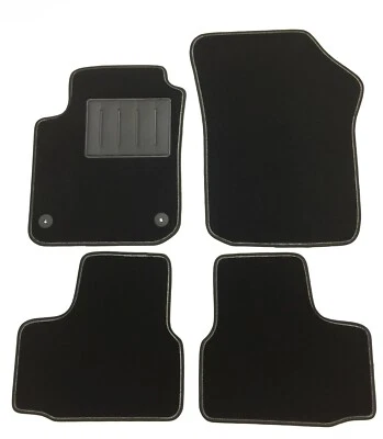 ASC tappetini auto set kit 4pz VW UP 2011-2020 con bottoni e battitacco