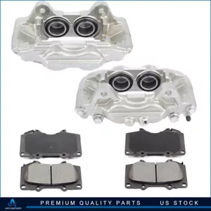 Front brake calipers Ceramic Pads For 2005-2017 Toyota Tacoma 2003-2009 4Runner - Picture 1 of 17