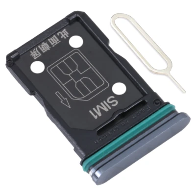 Pour OPPO Reno 4 5G tiroir double carte sim support plateau dual tray slot NOIR