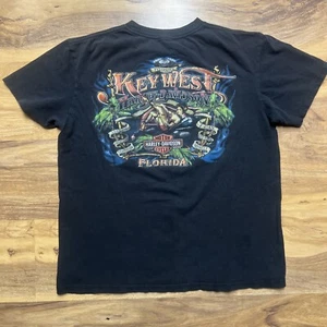 Vintage Harley-Davidson T-Shirt Size M Key West Florida Biker Beach - Picture 1 of 5