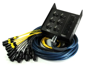 Whirlwind MLTSN10X6-50 Medusa MultiSnake10 50ft long 4 XLR Mic Lines-6 TRS - Picture 1 of 2